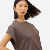 Blusa muscle feminina texturizada básica cinza