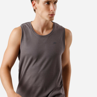 Regata comfort masculina de algodão dry cinza
