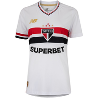 Camisa do São Paulo I 25 New Balance Feminina Torcedora