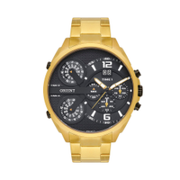 Relógio masculino orient cronógrafo mgsst005 p2kx dourado