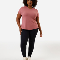 Blusa feminina esportiva com recorte plus size rosa