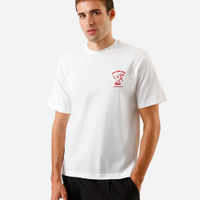 Camiseta masculina de algodão estampada off white