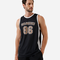 Regata basquete masculina esportiva preta