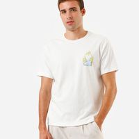 Camiseta masculina relaxed com algodão capri off white