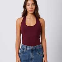 Blusa feminina frente única mindset vinho
