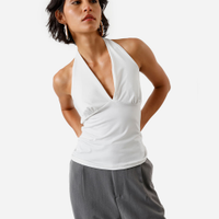 Blusa frente única feminina off white