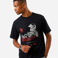 Camiseta relaxed fit masculina f1 mônaco preta