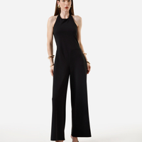 Macacão feminino frente única preto