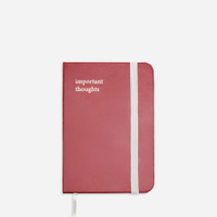 Caderno pequeno capa dura mindset vinho