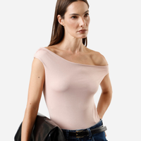 Blusa feminina decote ombro a ombro rosa