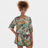 Camiseta Cropped Farm Bem Querer Dry Fit Feminina