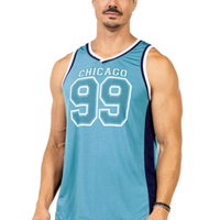 Regata Fitness Machão Masculina Azul