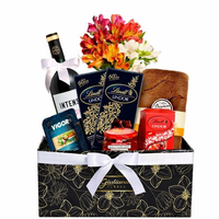 Linda Caixa Gourmet com Vinho Tinto