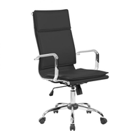 Cadeira De Escritório Presidente Giratória Eames Comfort Preta