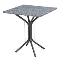 Mesa De Jantar Quadrada Thais Preta 70 Cm