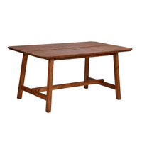 Mesa De Jantar Retangular Famille Amêndoa Rustico 160 Cm