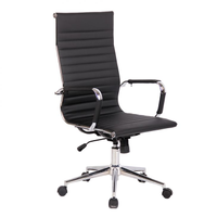 Cadeira De Escritório Presidente Giratória Com Relax New Best Preta
