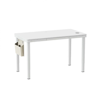 Mesa Ergonômica Com Regulagem De Altura Studio Branca