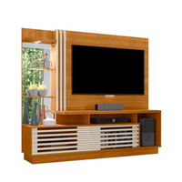 Estante Para Home Theater E Tv Até 60 Polegadas Frizz Cinamomo E Off White