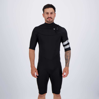 Short John Hurley M Advant 2/2 SS Springsuit Manga Curta Preto