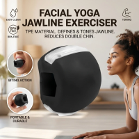 Jaw Exerciser Fitness Face Masseter Double Chin Remover Silica Gel Face Fitness Ball Facial Muscles Trainer Jawline Simulator