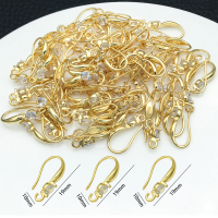 3pcs 10x19mm with Zircon Earring Hooks Wires Brass Material DIY Jewelry Making Accessories Handmade Earrings Findings