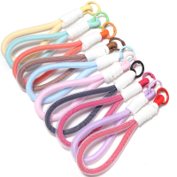2pcs Hand Woven Keychain For Mobile Phone Mesh Lanyard Anti Lost Knot Rope Strap Key Ring Men Women Car Key Holder Key Accessory