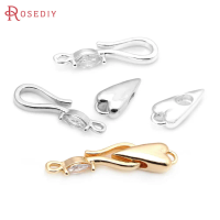 6 Sets 18K Gold Color Brass and Zircon Heart Bracelets Connect Clasps High Quality Jewelry Making Supplies Accessories for Women