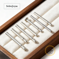 925 Sterling Silver Pearl Earring Posts Fusion Posts for Jewelry Making Silver Earring Accessories