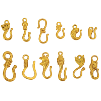 10PCS Stainless Steel Tail Connection Clasp Hook Swan Elephant Gourd S-shaped for DIY Necklace Bracelet Charm Jewelry Wholesale