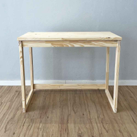 Mesa para Escritório de Madeira Pinus Linea Natural