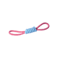 Brinquedo Corda com Laço Duplo para Cães Savana Rosa e Azul - Único