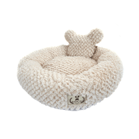 Cama Teddy Bichinho Chic Bege para Cães e Gatos