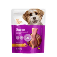 Petisco Bacon com Queijo Cães Adultos Papaya Pets - 100 g