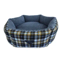 Cama Hexa Xadrez Bichinho Chic Cinza