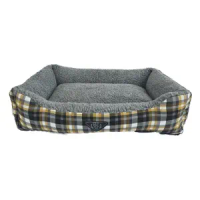 Cama Retangular Xandrez Bichinho Chic Cinza - M