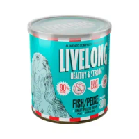 Ração Úmida Natural para Cães Livelong Peixe - 300g
