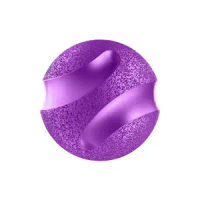 Brinquedo Bola Maciça Slim Ball Stark Pet Roxo
