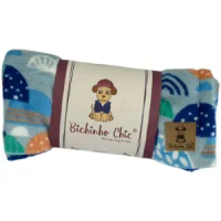 Cobertor Basic Bichinho Chic Azul - Único