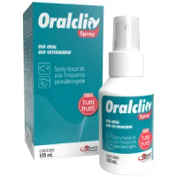 Oralclin Spray Bucal para Cães e Gatos Tutti-Frutti - 120 ml