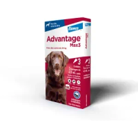 Antipulgas Advantage Max3 Cães mais de 25kg - 3 pipetas