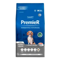 Ração Premier Ambientes Internos Light Cães Adultos Frango e Salmão