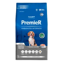 Ração Premier Ambientes Internos Light Cães Adultos Frango e Salmão