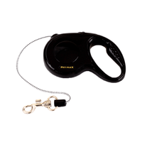 Guia Retrátil Classic Pet Flex Preta