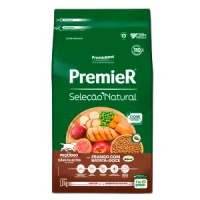 Ração Premier Seleção Natural Cães Filhotes Raças Pequenas Frango com Batata Doce