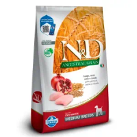 Ração N&D Ancestral Grain Cães Adultos Medium Frango