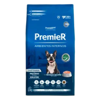 Ração Premier Ambientes Internos Cães Castrados Adultos Frango e Salmão