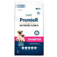 Ração Premier Nutrição Clínica Diabetes Cães Adultos e Filhotes Raças Pequenas