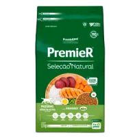 Ração Premier Seleção Natural Cães Filhotes Raças Pequenas Frango - 1K
