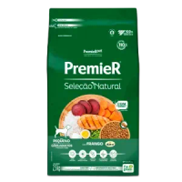 Ração Premier Seleção Natural Cães Adultos Raças Pequenas Frango